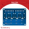 AZDelivery 5 x 4 Canaux Module Relais 5V avec Optocoupleur Low-Level-Trigger Compatible avec Arduino et Raspberry Pi incluant Un
