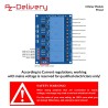 AZDelivery 5 x 4 Canaux Module Relais 5V avec Optocoupleur Low-Level-Trigger Compatible avec Arduino et Raspberry Pi incluant Un