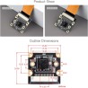 Waveshare IMX219 Camera Module, Compatible with Raspberry Pi 5, 8MP, MIPI-CSI Interface, 79.3°FOV, Comes with Pi5 CSI Flexible C