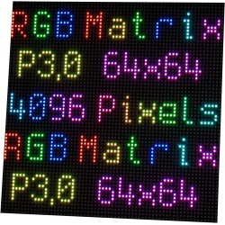 Panneau matriciel LED RVB 64 x 64 mm Full Color pour Raspberry Pi 4B+ 4B 3B+ 3B 2B+ Zero W WH 2 W Pico ESP32 Ardui 3 mm Pitch 40