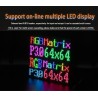 Panneau matriciel LED RVB 64 x 64 mm Full Color pour Raspberry Pi 4B+ 4B 3B+ 3B 2B+ Zero W WH 2 W Pico ESP32 Ardui 3 mm Pitch 40