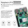 Raspberry Pi 5 4 Go Starter-Kit Noir | Bloc d'alimentation USB-C 27 W | Boîtier avec Ventilateur | Carte mémoire 64 Go | Câble M