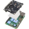 ZDE ZP583 PoE+ HAT PCIe to M.2 Key M NVMe SSD Adapter Board Power Over Ethernet with Aluminum Heatsink Onboard Cooling Fan for R