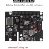 ZDE ZP583 PoE+ HAT PCIe to M.2 Key M NVMe SSD Adapter Board Power Over Ethernet with Aluminum Heatsink Onboard Cooling Fan for R