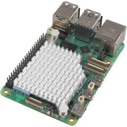 ZDE ZP583 PoE+ HAT PCIe to M.2 Key M NVMe SSD Adapter Board Power Over Ethernet with Aluminum Heatsink Onboard Cooling Fan for R