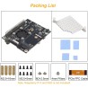 ZDE ZP583 PoE+ HAT PCIe to M.2 Key M NVMe SSD Adapter Board Power Over Ethernet with Aluminum Heatsink Onboard Cooling Fan for R
