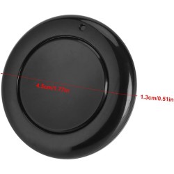 Nikou Émetteur à Distance sans Fil Mural 433 MHz, émetteur Rond à télécommande RF EV1527 1 Bouton de régulation(Noir)