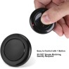 Nikou Émetteur à Distance sans Fil Mural 433 MHz, émetteur Rond à télécommande RF EV1527 1 Bouton de régulation(Noir)