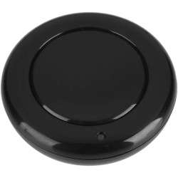 Nikou Émetteur à Distance sans Fil Mural 433 MHz, émetteur Rond à télécommande RF EV1527 1 Bouton de régulation(Noir)