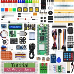 Freenove Ultimate Starter Kit for Raspberry Pi Pico 2 W (Included), Dual Arm Cortex-M33 and Dual Hazard3 RISC-V Microcontroller,