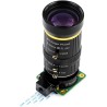 Waveshare Quality Industrial Zoom Lens 8-50mm Adjustable Focal Length with Adjustable Angle of View C-Mount Compatible with Rasp