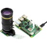 Waveshare Quality Industrial Zoom Lens 8-50mm Adjustable Focal Length with Adjustable Angle of View C-Mount Compatible with Rasp