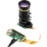 Waveshare Quality Industrial Zoom Lens 8-50mm Adjustable Focal Length with Adjustable Angle of View C-Mount Compatible with Rasp