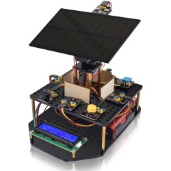 KEYESTUDIO Kit électronique de Suivi Solaire DIY pour Arduino UNO, capteur de température et d'humidité, capteur de lumière BH17
