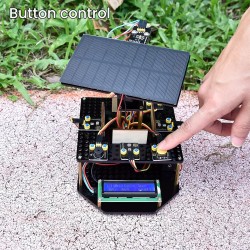 KEYESTUDIO Kit électronique de Suivi Solaire DIY pour Arduino UNO, capteur de température et d'humidité, capteur de lumière BH17