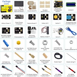 KEYESTUDIO Kit électronique de Suivi Solaire DIY pour Arduino UNO, capteur de température et d'humidité, capteur de lumière BH17