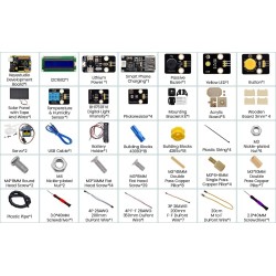 KEYESTUDIO Kit électronique de Suivi Solaire DIY pour Arduino UNO, capteur de température et d'humidité, capteur de lumière BH17