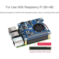 POE Hat for Raspberry Pi 4B 3B+,802.3af/at-Compliant,Power Over Ethernet Hat (C) Expansion Board for Raspberry Pi 3B+ 4B,with Co