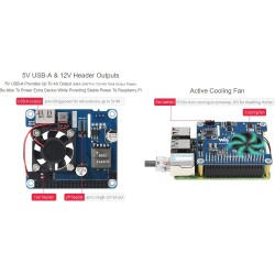 POE Hat for Raspberry Pi 4B 3B+,802.3af/at-Compliant,Power Over Ethernet Hat (C) Expansion Board for Raspberry Pi 3B+ 4B,with Co