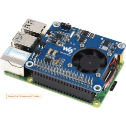 POE Hat for Raspberry Pi 4B 3B+,802.3af/at-Compliant,Power Over Ethernet Hat (C) Expansion Board for Raspberry Pi 3B+ 4B,with Co
