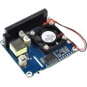 Power Over Ethernet Hat (B) PoE Hat for Raspberry Pi 4 B/3 B+,802.3af-Compliant,37V ~ 57V DC Input,5V 2.5A DC Input, Onboard 0.9