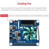 Power Over Ethernet Hat (B) PoE Hat for Raspberry Pi 4 B/3 B+,802.3af-Compliant,37V ~ 57V DC Input,5V 2.5A DC Input, Onboard 0.9