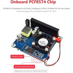 Power Over Ethernet Hat (B) PoE Hat for Raspberry Pi 4 B/3 B+,802.3af-Compliant,37V ~ 57V DC Input,5V 2.5A DC Input, Onboard 0.9