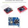 IBest POE HAT pour Raspberry Pi 4B/3B+, 802.3af/at, carte d'extension avec ventilateur de refroidissement et dissipateur thermiq