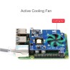 IBest POE HAT pour Raspberry Pi 4B/3B+, 802.3af/at, carte d'extension avec ventilateur de refroidissement et dissipateur thermiq