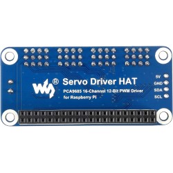 Waveshare 16-Channel PWM Output Servo Driver Hat for Raspberry Pi 12-bit I2C Interface with VIN Terminal…