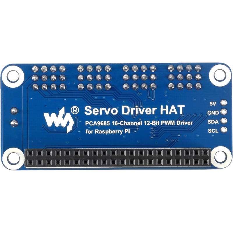 Waveshare 16-Channel PWM Output Servo Driver Hat for Raspberry Pi 12-bit I2C Interface with VIN Terminal…