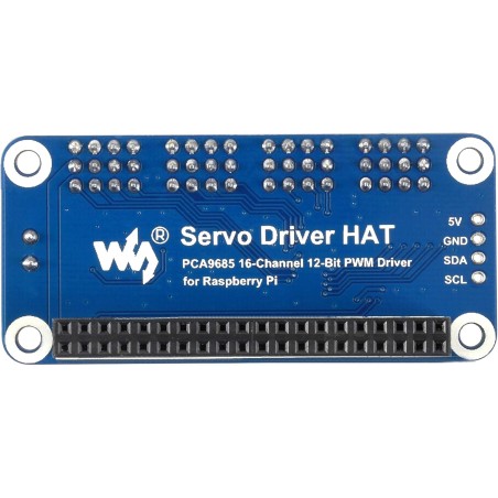 Waveshare 16-Channel PWM Output Servo Driver Hat for Raspberry Pi 12-bit I2C Interface with VIN Terminal…