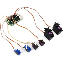 Waveshare 16-Channel PWM Output Servo Driver Hat for Raspberry Pi 12-bit I2C Interface with VIN Terminal…