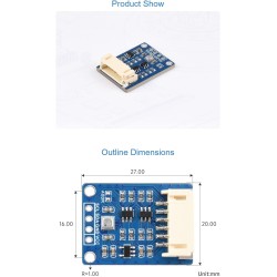 BME680 Capteur I2C BME680 Module environnemental pour Raspberry Pi 4B+ 4B 3B+ 3B 2B+ Zero W WH 2 W / Raspberry Pi Pico / Ardui /
