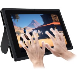Waveshare 10.1 inch IPS Monitor for Raspberry Pi 4 Capacitive Touchscreen Display 1280×800 HDMI LCD (B) with Case Support All Ra