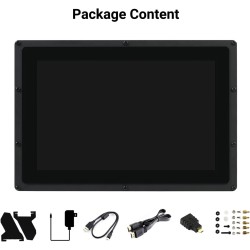 Waveshare 10.1 inch IPS Monitor for Raspberry Pi 4 Capacitive Touchscreen Display 1280×800 HDMI LCD (B) with Case Support All Ra