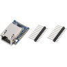 Waveshare ttl uart to ethernet mini module, immersion or design, low power consumption, support tcp/udp communication, modbus ga