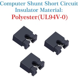 CQRobot 200 Pièces Noir Standard Ordinateur Jumper Cap Header Pin Shunt Shorting 2P Connector Top Opening 2,0mm. Utilisé pour Ar