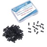 CQRobot 100 Pièces Noir Ordinateur Jumper Cap avec Poignée Court-Circuit Shunt Connecteur tête Masculine 2 Broches 2,0mm. Utilis