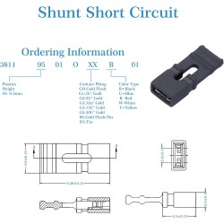 CQRobot 100 Pièces Noir Ordinateur Jumper Cap avec Poignée Court-Circuit Shunt Connecteur tête Masculine 2 Broches 2,0mm. Utilis