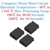 CQRobot 200 Pièces Noir Standard Ordinateur Jumper Cap Header Pin Shunt Shorting 2P Connector Top Close 2,0mm. Utilisé pour Ardu