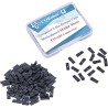 CQRobot 100 Pièces Noir Ordinateur Jumper Cap avec Poignée Court-Circuit Shunt Connecteur tête Masculine 2 Broches 2,54mm. Utili