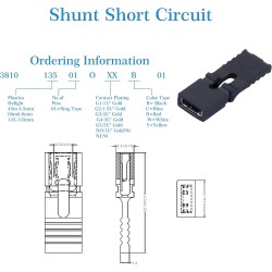 CQRobot 100 Pièces Noir Ordinateur Jumper Cap avec Poignée Court-Circuit Shunt Connecteur tête Masculine 2 Broches 2,54mm. Utili
