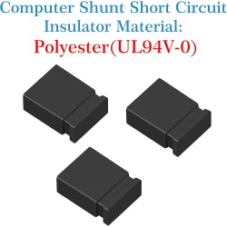 CQRobot 200 Pièces Noir Standard Ordinateur Jumper Cap Header Pin Shunt Shorting 2P Connector Top Close 2,54mm. Utilisé pour Ard