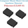 CQRobot 200 Pièces Noir Standard Ordinateur Jumper Cap Header Pin Shunt Shorting 2P Connector Top Close 2,54mm. Utilisé pour Ard