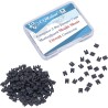 CQRobot 200 Pièces Noir Standard Ordinateur Jumper Cap Header Pin Shunt Shorting 2P Connector Top Opening 2,54mm. Utilisé pour A