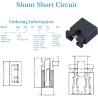 CQRobot 200 Pièces Noir Standard Ordinateur Jumper Cap Header Pin Shunt Shorting 2P Connector Top Opening 2,54mm. Utilisé pour A