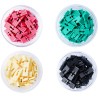 200 Pieces Standard Computer Jumper Caps with Handle Pin Shunt Short Circuit 2-Pin Connector (Shunts). Suitable for Arduino Rasp