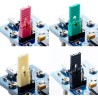 200 Pieces Standard Computer Jumper Caps with Handle Pin Shunt Short Circuit 2-Pin Connector (Shunts). Suitable for Arduino Rasp