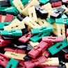 200 Pieces Standard Computer Jumper Caps with Handle Pin Shunt Short Circuit 2-Pin Connector (Shunts). Suitable for Arduino Rasp